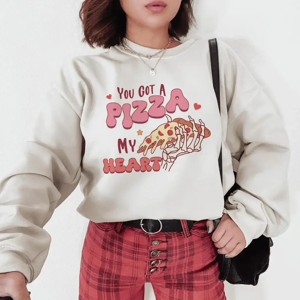 Foodie Love 'You Got a Pizza My Heart' Sweatshirt - Picture 5 of 8